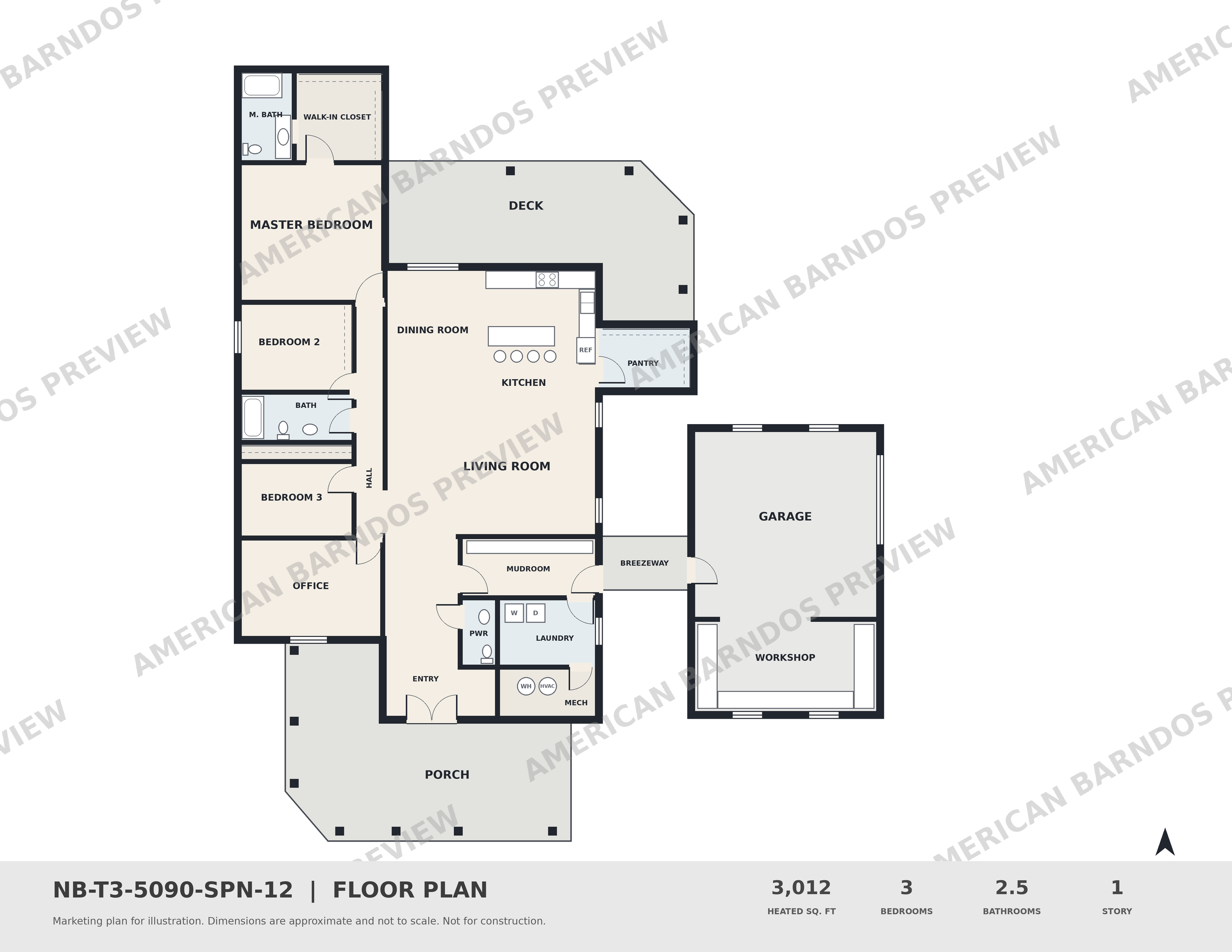 Watermarked floor plan preview for Anvil