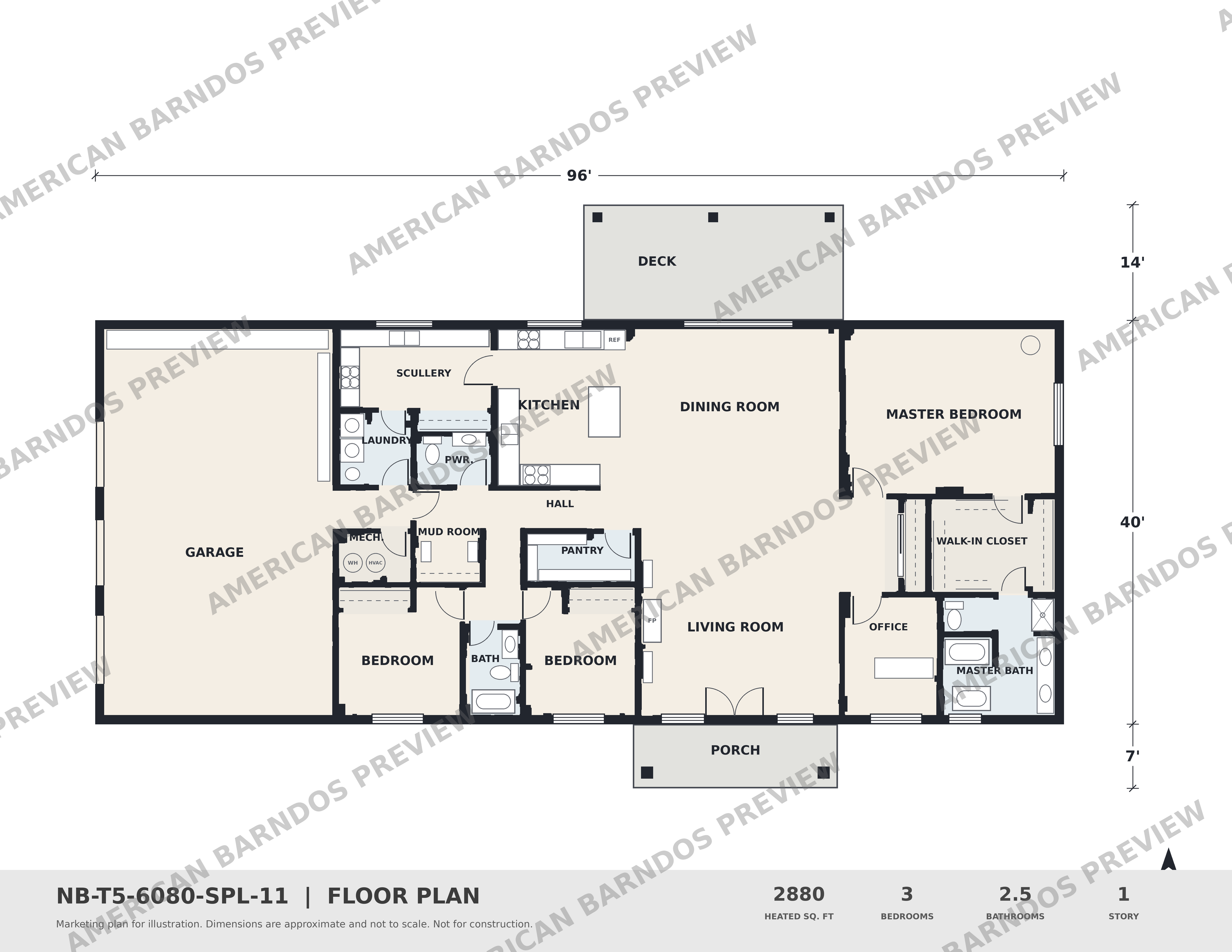 Watermarked floor plan preview for Morning Star