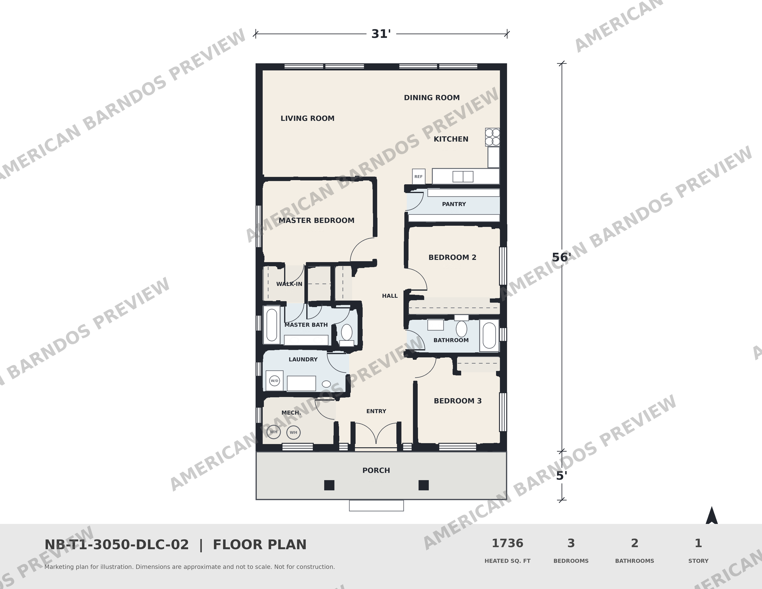 Watermarked floor plan preview for Lemoyne Star