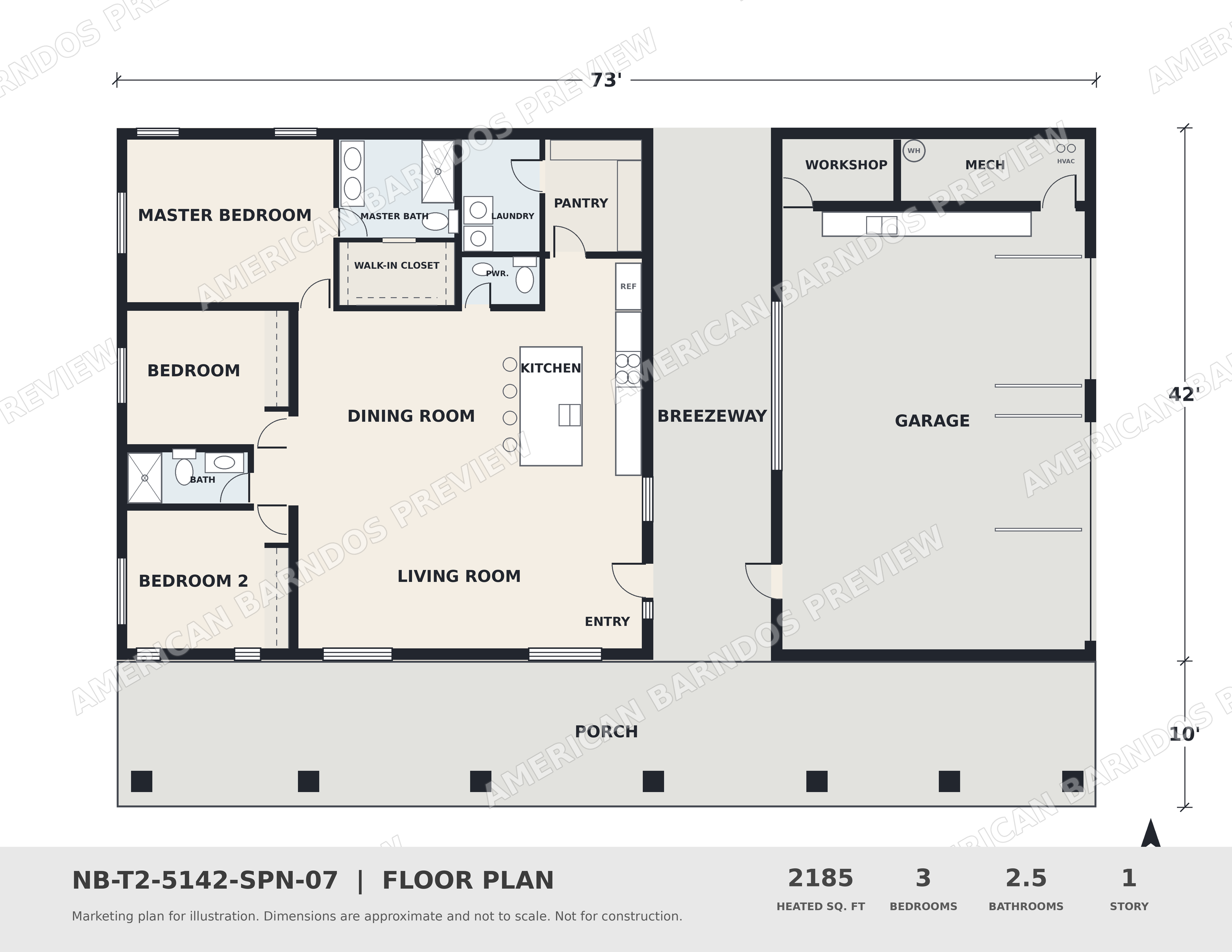 Watermarked floor plan preview for Sawtooth