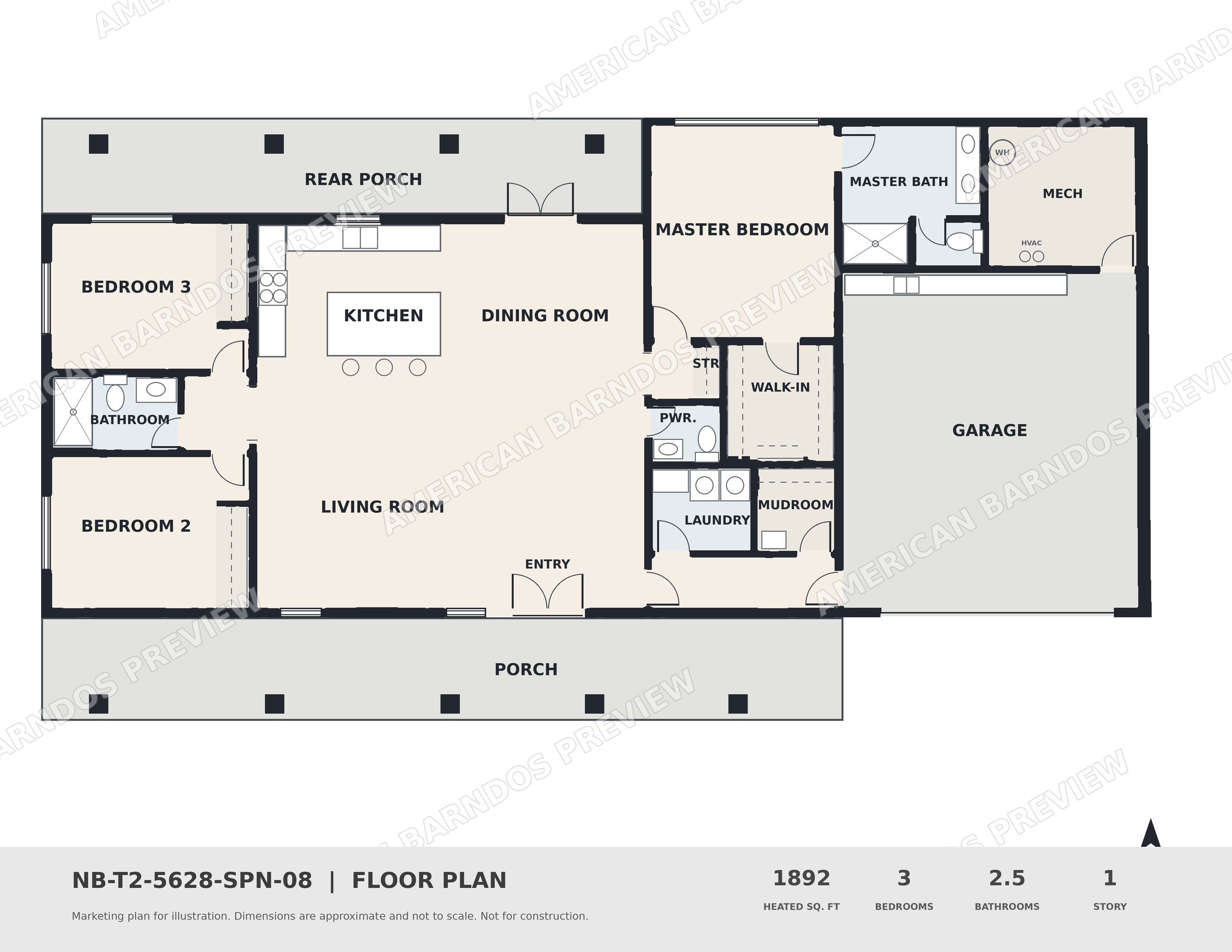 Watermarked floor plan preview for Windmill